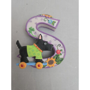 Retired 1999 Mary Engelbriet Alphabet Letter S Scottish Terrier Scottie Dog